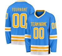 HGWOPGASD Maglia da Hockey Personalizzata, Pullover a Maniche Lunghe, Regali Personalizzati per i Tifosi di Hockey per Uomini e Donne A26