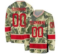 HGWOPGASD Maglia da Hockey su Ghiaccio Personalizzata Maglia da Hockey a Manica Lunga Stampata Personalizzabile Abbigliamento per Appassionati di Hockey su Ghiaccio Uomini Donne Giovani A31