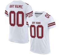 HGWOPGASD Maglie da Football Americano Personalizzate con Nome e Numero Maglietta Personalizzata per Adulti e Bambini A05