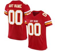 HGWOPGASD Maglie da Rugby Personalizzate con Nome e Numero per Adulti, Ragazzi e Bambini in età prescolare, Maglie da Football Americano Personalizzate, Maglia a Maniche Corte B21