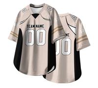 HGWOPGASD Maglie da Rugby Personalizzate con Nome, Numero e Logo per Adulti, Ragazzi e Bambini in età prescolare, Maglie da Football Americano Personalizzate, Maglia a Maniche Corte A02