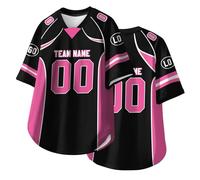 HGWOPGASD Maglie da Rugby Personalizzate con Nome, Numero e Logo per Adulti, Ragazzi e Bambini in età prescolare, Maglie da Football Americano Personalizzate, Maglia a Maniche Corte A01