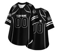 HGWOPGASD Maglie da Rugby Personalizzate con Nome, Numero e Logo per Adulti, Ragazzi e Bambini in età prescolare, Maglie da Football Americano Personalizzate, Maglia a Maniche Corte A06