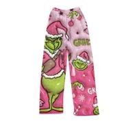 HGWOPGASD Pigiami Famiglia Natale Abbigliamento Natalizio Pigiama Donna Invernale Pile Costume Grinch Pantaloni Grinch Pigiama Natale Bimbo Pigiama Donna Intero Invernale Pigiama Natalizio Famiglia