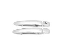 HGYFS5 Adesivo Antigraffio Compatible Almera N18 2022-2024 Cache-Poignée Extérieure À Trou Unique Protection Antirayure Pour Encoche De Porte Modifiée(2 doors electroplated)