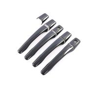 HGYFS5 Adesivo Antigraffio Copri Maniglia Porta Anti-graffio Per Endeavor D7W 2004-2011, Con Doppio Foro, Accessorio Esterno(9 pieces of carbon fiber pattern)