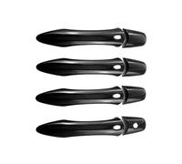 HGYFS5 Adesivo Antigraffio Copri Maniglia Porta Anti-graffio Per Infinities QX56 QX80 Z62 2014-2024, Con Foro Singolo, Accessorio Di Aggiornamento(Four smart bright black)