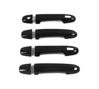 HGYFS5 Adesivo Antigraffio Cornice Decorativa Anti-graffio Per Maniglia Porta Esterna Toyota Vitz XP130 2011-2016, Con Foro Singolo(Dual smart bright black)
