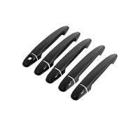 HGYFS5 Adesivo Antigraffio Pellicola Anti-graffio Per Maniglie Porte Toyota Prado J120 2003-2009, Con Foro Singolo(Five doors bright black)