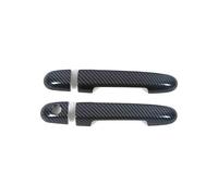 HGYFS5 Adesivo Antigraffio Pellicola Protettiva per Cornice Maniglia a Foro Singolo Compatibile Kia Forte 2009-2018 - Antigraffio per Maniglie Esterne(2 doors carbon fiber pattern)