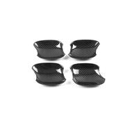 HGYFS5 Adesivo Antigraffio Per Q5L 2018 Accessori Rivestimento Completo Anti-Graffio Per Maniglia Porta Con Scodellino Decorativo(Small door bowl carbon fiber)