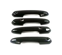 HGYFS5 Adesivo Antigraffio Per Toyota Sienna E Granvia 2021-2024 Copriganascia Doppio Foro Pellicola Protettiva Antigraffio Per Rifiniture Scodellette Esterni(Bright black)
