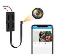 HGYGHO Telecamera Spia WiFi, 1080P DIY Wireless Mini Telecamera Nascosta, Piccole Videocamere di Sicurezza con App Nanny Cam Movimento Attivato Avvisi Sorveglianza Segreta con Batteria per Interni