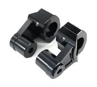 HGYGKFBFMK Rialzi Manubrio Moto Supporto per Barra Rialzata Manubrio Moto Manubrio da 32 Mm Universale Morsetto Rialzato Manubrio Moto(Black)