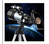 HGYJ Telescopio per Astronomia,Ingrandimento Professionale ad Alta Definizione,Funzione di Visione Notturna di Grande Calibro da 70 mm, collegata al Telefono Cellulare