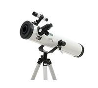 HGYJ Telescopio per astronomia, professionale HD， Obiettivo 114MM Lunghezza focale 700MM, adulti/bambini/appassionati di astronomia, guardare la luna/stelle/paesaggio,White,One size