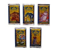 HH Artset 5 rare bustine vintage cards Dinofan dinosauri fantastici card 1° Ed
