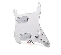 HH Brass Cover Two Humbucker Coil Spliting Pickguard Battipenna Per Chitarra Elettrica Humbucker Loaded Scratchplate Precablato
