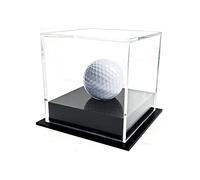 HH-GOLF Vetrina trasparente per palline da golf, vetrina per palline da golf per buco in una palla, scatola regalo souvenir trasparente, 8,6 x 8,6 x 8,9 cm