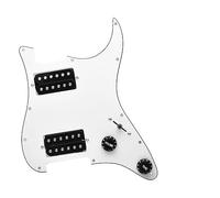 HH Guitar Pickguard Electric E Due Black Humbucker Loaded Scratchplate Precablato (Color : 02)