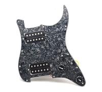 HH Guitar Pickguard Electric E Due Black Humbucker Loaded Scratchplate Precablato (Color : 04)