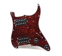 HH Guitar Pickguard Electric E Due Black Humbucker Loaded Scratchplate Precablato (Color : 08)