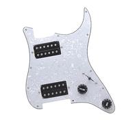HH Guitar Pickguard Electric E Due Black Humbucker Loaded Scratchplate Precablato (Color : 09)