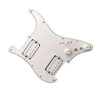 HH Guitar Pickguard Humbucker Coil Spliting Pickguard Chitarra Elettrica Scratchplate Precablato Caricato Battipenna precablati Set (Color : 04)