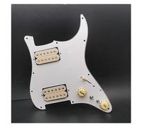 HH Guitar Pickguard Humbucker Coil Splitting Pickguard Battipenna Per Chitarra Elettrica Due Humbucker Loaded Scratchplate Precablato (Color : Yellow Pickups)