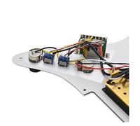 HH Loaded Prewired Scratchplate Two Humbucker Coil Splitting HH Guitar Pickguard Battipenna Per Chitarra Elettrica (Color : Yellow Pickups)