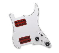 HH Loaded Prewired Scratchplate Two Humbucker Coil Splitting HH Guitar Pickguard Battipenna Per Chitarra Elettrica (Color : Crimson Pickups)