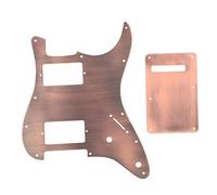 HH Pickguard, RiToEasysports Chitarre Copper HH Pickguard & Back Plate Tremolo Cavity Cover per chitarra ST Chitarra Portatile
