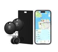 HH-Tech Smart Card Mate (1 scheda + 2 tag) per dispositivi Apple iOS, Air Tracker, ricerca oggetti, batteria sostituibile, traccia facilmente portafoglio, borsa, valigia e altro ancora con Apple Find