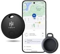HH-Tech Smart Tag Bluetooth (Black Pack-1) per dispositivi Android compatibile con Google Find Hub, Find My, Smart Tracker, ricerca oggetti, traccia facilmente portafoglio, borsa, valigia e altro