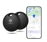 HH-Tech Tracker Bluetooth (confezione da 2) per dispositivi Android compatibile con Google Find My, Find Hub, Air Tracker, Smart Tag, ricerca oggetti, traccia facilmente portafoglio, borsa, valigia e