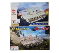 HH2 Costruzioni puzzle legno Woodcraft construction kit emi power carro armato