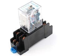 HH52P 110VAC - Bobina DPDT 8 pin relè di potenza elettromagnetica con base DYF08A