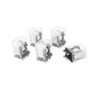 HH52PL DC 220V Coil 8 Pins DPDT Green LED Indicator Light Power Relay 5 Pcs