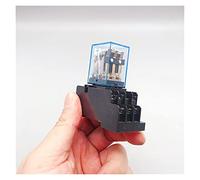 HH53P MY3NJ, micro piccolo relè intermedio elettromagnetico, con base, 11 pin, 3 NO/3 NC, 5 A 110/220 V CA, 12/24 CC, apparecchiature elettriche(Has Socket,1pcs DC12V)