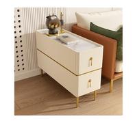 Hhaoran-9868 Credenza a buffet Credenza for divano Credenza in pelle for soggiorno, leggera, in legno massello, ultra stretta, con tavolino piccolo sandwich Mobile a buffet(A)