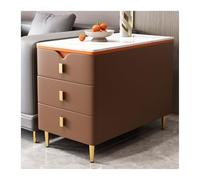 Hhaoran-9868 Credenza a buffet Credenza mobile portaoggetti for divano credenza stretta for soggiorno credenza con secchiello in legno massello a 3 cassetti Mobile a buffet(Brown Coffee-A)