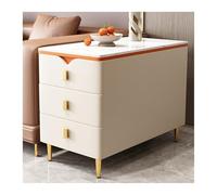 Hhaoran-9868 Credenza a buffet Credenza mobile portaoggetti for divano credenza stretta for soggiorno credenza con secchiello in legno massello a 3 cassetti Mobile a buffet(Beige)