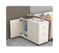 Hhaoran-9868 Credenza a buffet Divano, credenza, armadietto laterale, tavolo ad angolo in ardesia di lusso leggero, soggiorno, tavolino semplice, tavolino da caffè Mobile a buffet(Bianco,90x40x60cm)