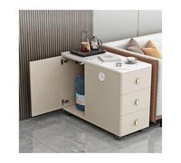 Hhaoran-9868 Credenza a buffet Divano, credenza, armadietto laterale, tavolo ad angolo in ardesia di lusso leggero, soggiorno, tavolino semplice, tavolino da caffè Mobile a buffet(Khaki,90x40x60cm)