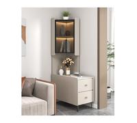 Hhaoran-9868 Credenza a buffet Divano, credenza, comodino, luce, lusso, ardesia, mobile ad angolo, tavolino da salotto, divano, tavolino Mobile a buffet(Right,80x40x165cm)