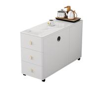 Hhaoran-9868 Credenza a buffet Divano, credenza, tavolino di lusso leggero, soggiorno, tavolo ad angolo for la casa, tavolo da tè, mini tavolino mobile Mobile a buffet(Bianco,90x40x60m)