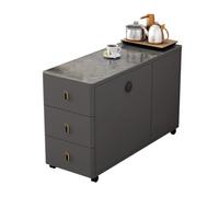 Hhaoran-9868 Credenza a buffet Divano, credenza, tavolino di lusso leggero, soggiorno, tavolo ad angolo for la casa, tavolo da tè, mini tavolino mobile Mobile a buffet(Grijs,80x50x60m)