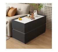 Hhaoran-9868 Credenza a buffet Tavolino da divano in legno massello tavolo ad angolo moderno semplice soggiorno credenza portaoggetti comodino for la casa Mobile a buffet(Nero,80x40x60cm)