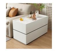 Hhaoran-9868 Credenza a buffet Tavolino da divano in legno massello tavolo ad angolo moderno semplice soggiorno credenza portaoggetti comodino for la casa Mobile a buffet(Bianco,80x30x60cm)