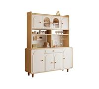 Hhaoran-9868 Mobiletto decorativo Credenza contro il muro integrata nella cucina di casa, nel soggiorno, nel mobiletto portabottiglie Mobiletto portaoggetti in stile fattoria